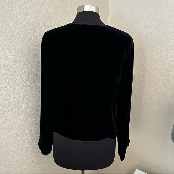 Eileen Fisher Black Silk Velvet Elegant Cocktail Formal Jacket Blazer Size S - Picture 6 of 10